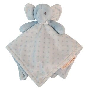 Blankets‎ & Beyond Blue Elephant Lovey Star Print Baby Security Blanket